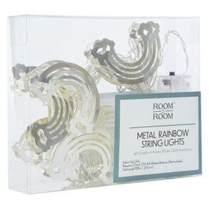Room 2 Room Metal Battery Operated String Lights - Rainbows